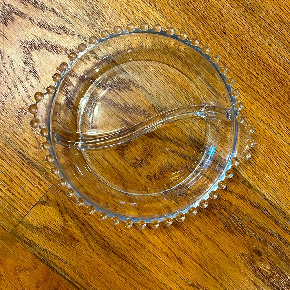 Imperial Glass Candlewick Divided Bowl